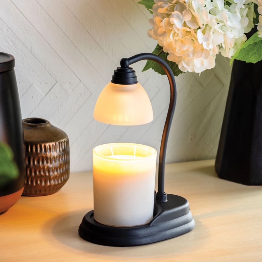 Burton+Burton Candle Warmer Lamp NWOT | Modern Black Tabletop Melter